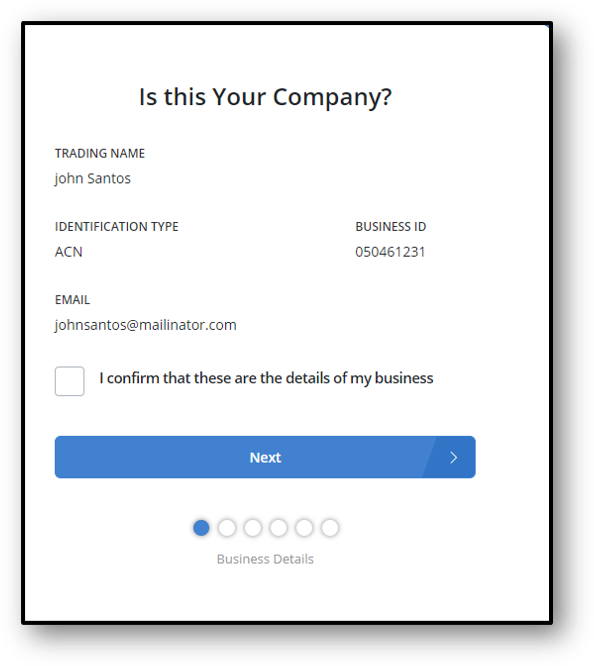 Financier Registration