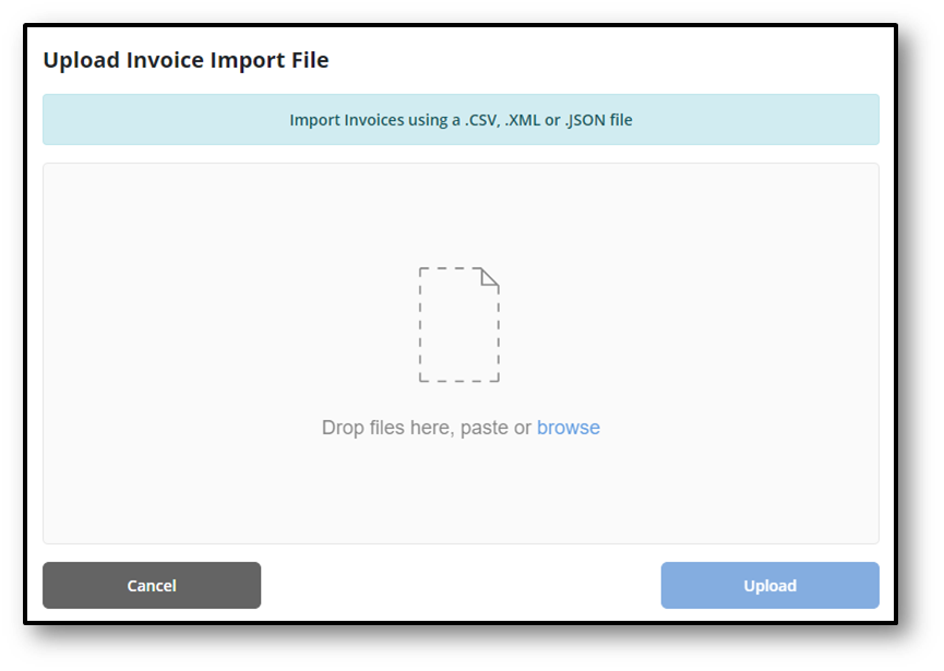 Import invoices