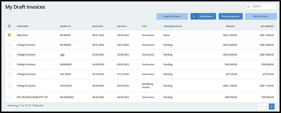 Import Purchasers